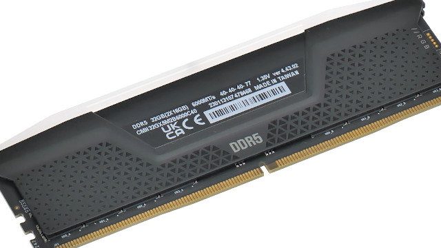 Corsair VENGEANCE RGB DDR5 32 GB (2x16 GB) Tot 6000MHz C40 Intel